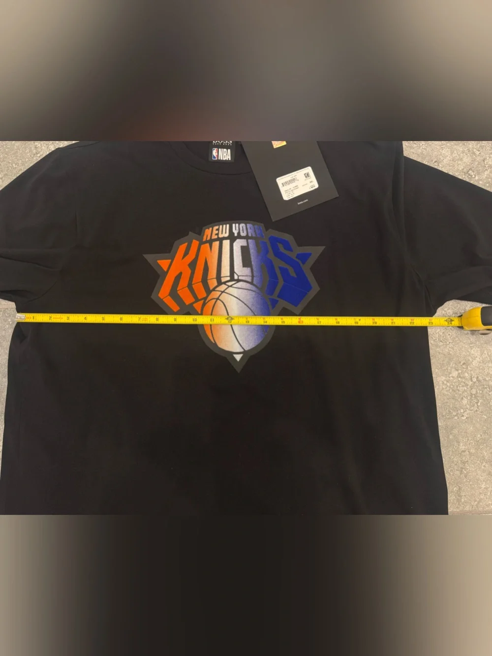 Boss Hugo Boss x NBA Knicks basketball black T-Shirt XXL NEW - Picture 5 of 8